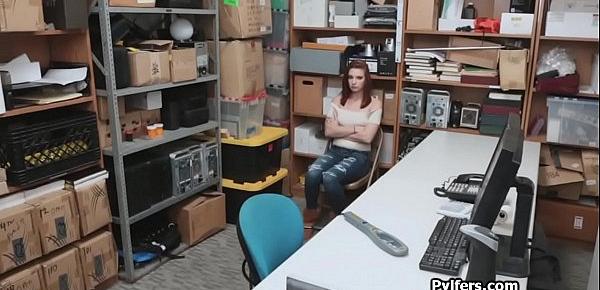  Exploring juicy teen pussy on the office desk